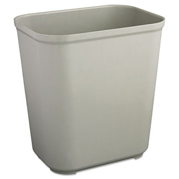 Rubbermaid® Commercial Fire-resistant Wastebasket, Rectangular, Fiberglass, 7 Gal, Gray freeshipping - TVN Wholesale
